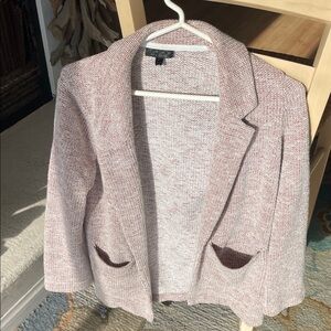 Topshop Marled Open Front Cardigan